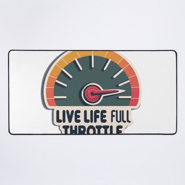 Item preview, Live Life Full Throttle Speedometer Design designed and sold by NiftyWrx.