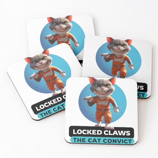 Item preview, Locked Claws: The Cat Convict designed and sold by Hungry-Murphy.
