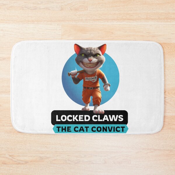 Item preview, Locked Claws: The Cat Convict designed and sold by Hungry-Murphy.