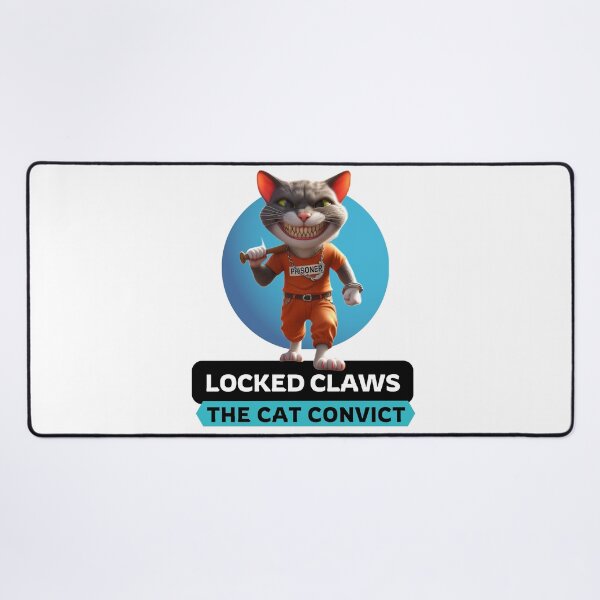 Item preview, Locked Claws: The Cat Convict designed and sold by Hungry-Murphy.