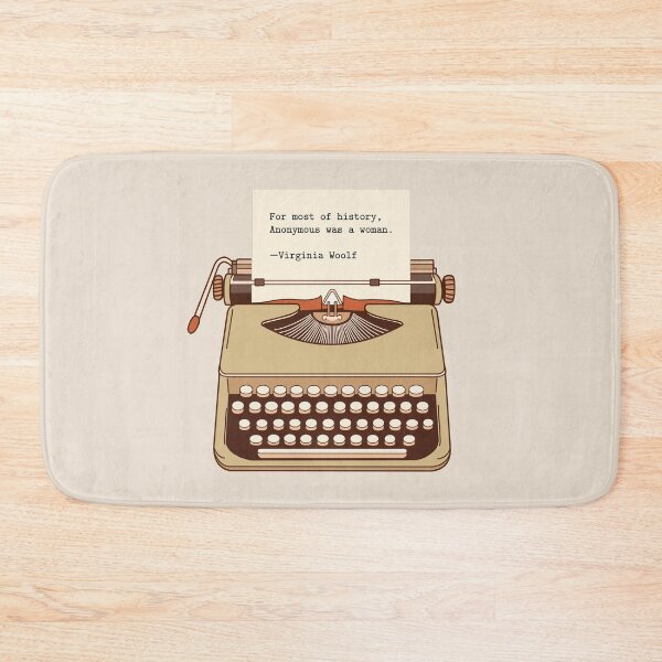 Item preview, For most of history Anonymous was a woman. — Virginia Woolf Antique typewriter designed and sold by wonderxwander.
