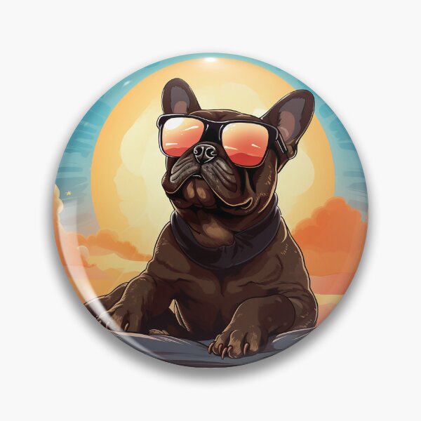 Item preview, French Bulldog lies on the sun  designed and sold by RalNix.