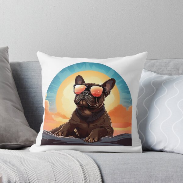 Item preview, French Bulldog lies on the sun  designed and sold by RalNix.
