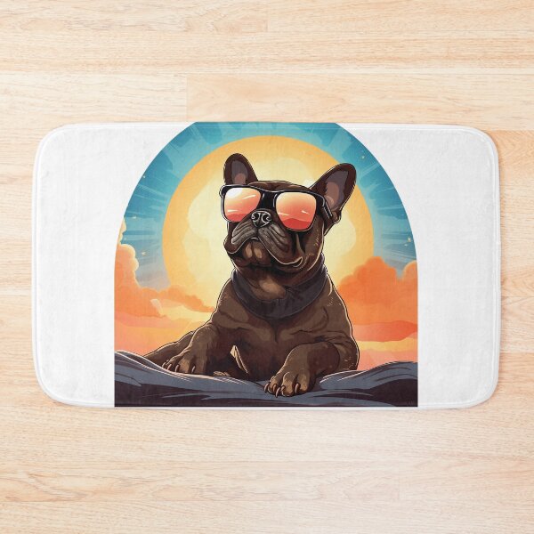 Item preview, French Bulldog lies on the sun  designed and sold by RalNix.