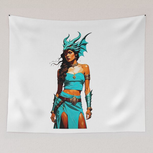 Item preview, Turquoise Rebel, Warrior Wood Dragon Queen  designed and sold by filusattila.