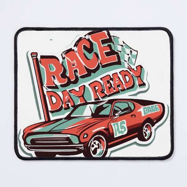Item preview, Race Day Ready Muscle Car Sticker designed and sold by NiftyWrx.