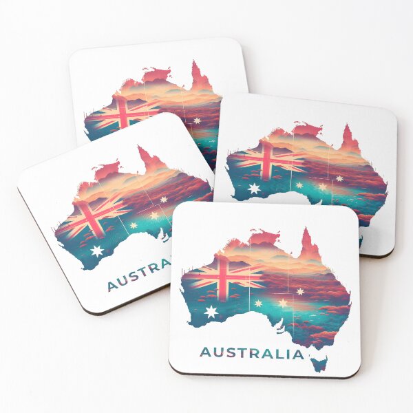Item preview, Australia map designed and sold by Nazardes.