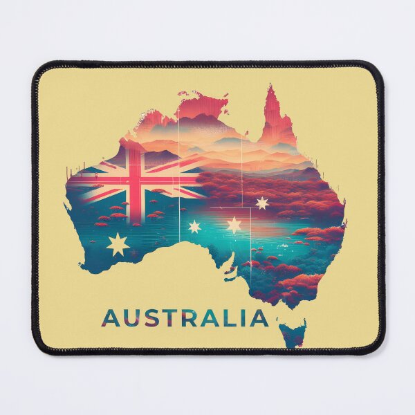 Item preview, Australia map designed and sold by Nazardes.