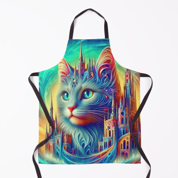 Item preview, Abstract abstraction of castle and cat. DeepDream designed and sold by blackhalt.