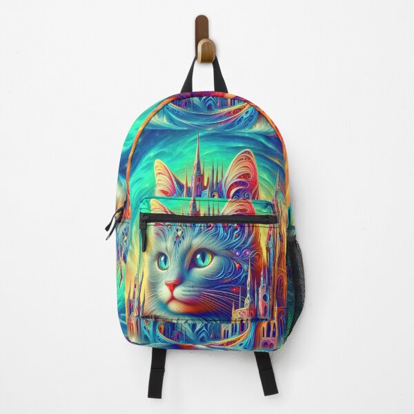 Item preview, Abstract abstraction of castle and cat. DeepDream designed and sold by blackhalt.