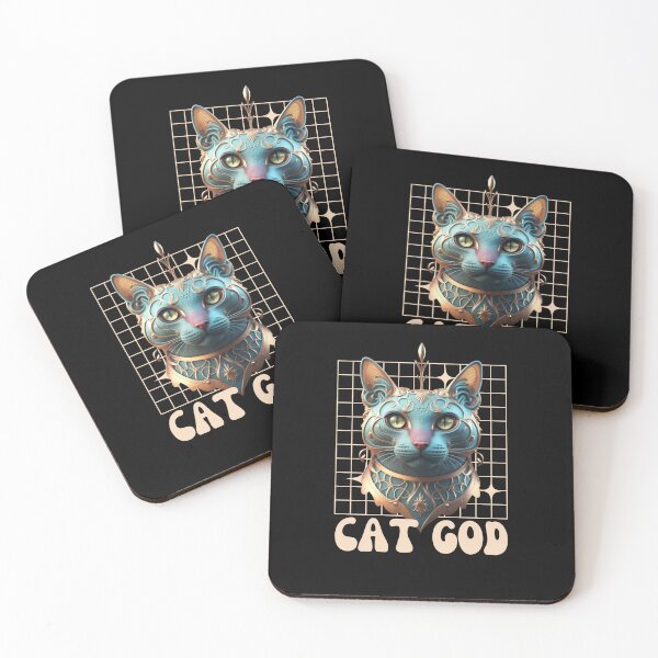 Item preview, god cat designed and sold by PatronesKawai.