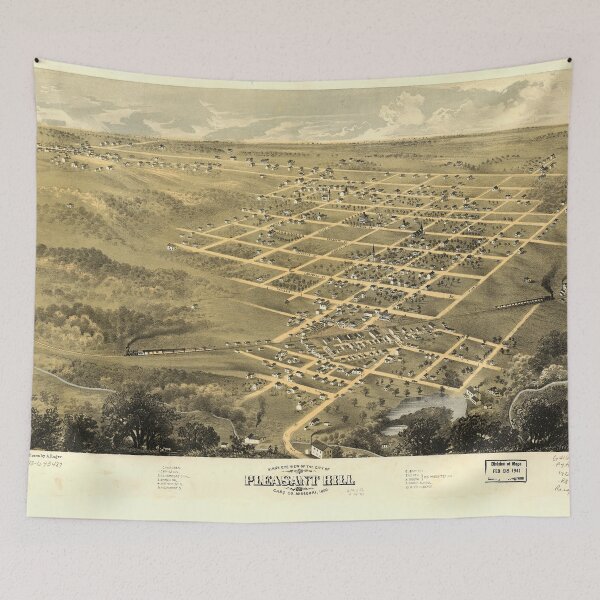 Item preview, Pleasant Hill, Missouri (1869) designed and sold by allhistory.