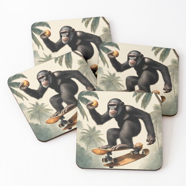 Item preview, Gorilla juggling coconut while riding designed and sold by tetisola.