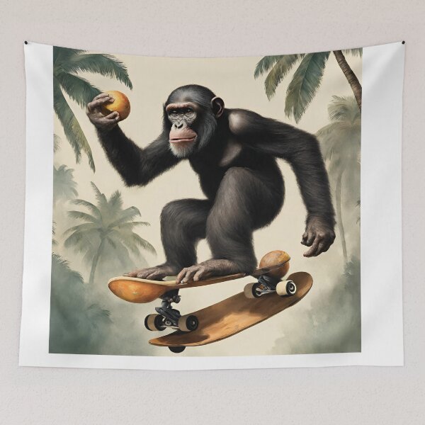 Item preview, Gorilla juggling coconut while riding designed and sold by tetisola.