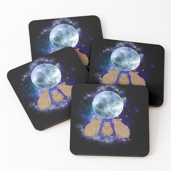 Item preview, Three Capybaras Moon | 3 Capybaras Funny Weird Cursed Meme designed and sold by EmiAndMike.