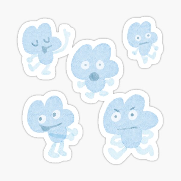 Four BFDI Sticker
