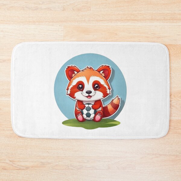 Item preview, cute red panda with a soccer ball designed and sold by Karaz's Animal Kingdom.