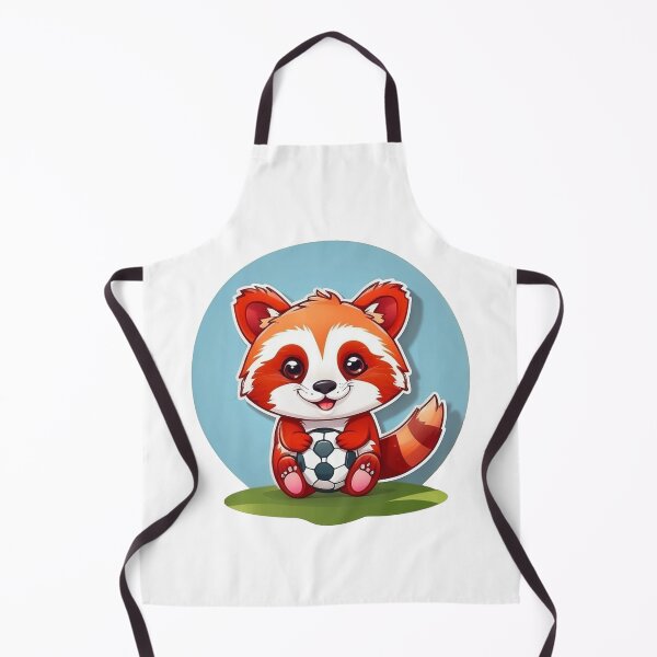 Item preview, cute red panda with a soccer ball designed and sold by Karaz's Animal Kingdom.