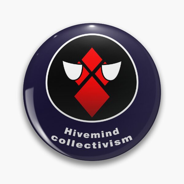 Item preview, Hivemind Collectivism Polcompball designed and sold by NaNaSpaceStore.