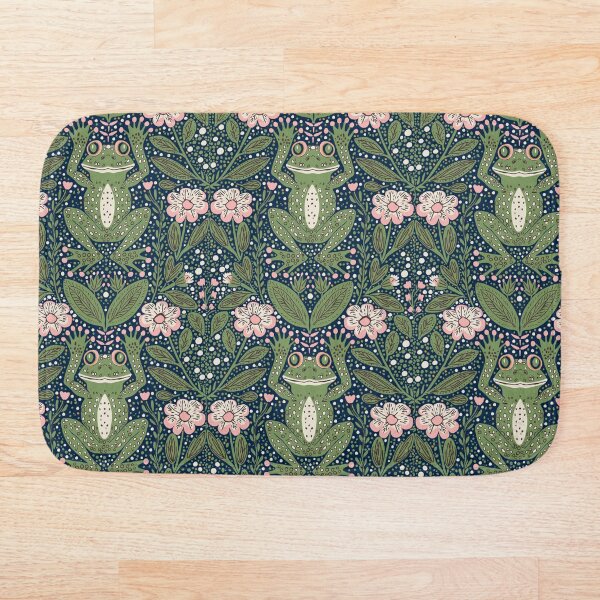 Aperçu de l'œuvre Motif de grenouille florale – Design inspiré de la nature créée et vendue par MindFulStudios.