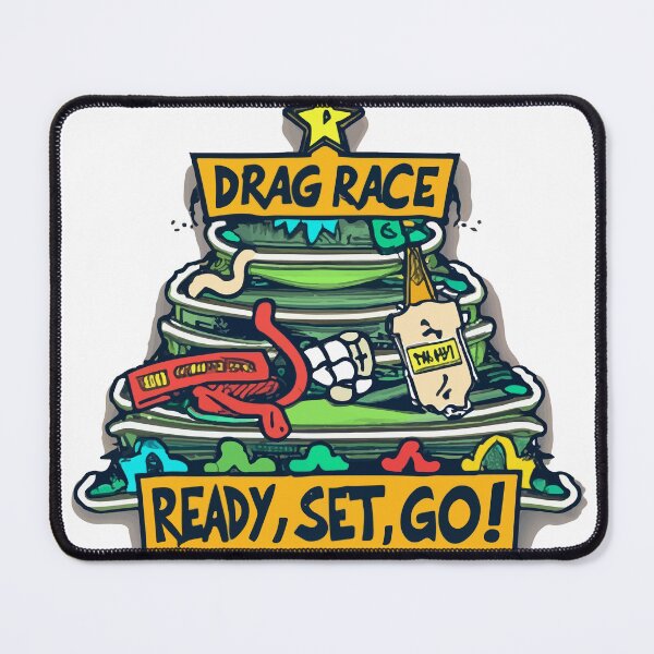Item preview, Comic Drag Race Christmas Tree Countdown designed and sold by NiftyWrx.