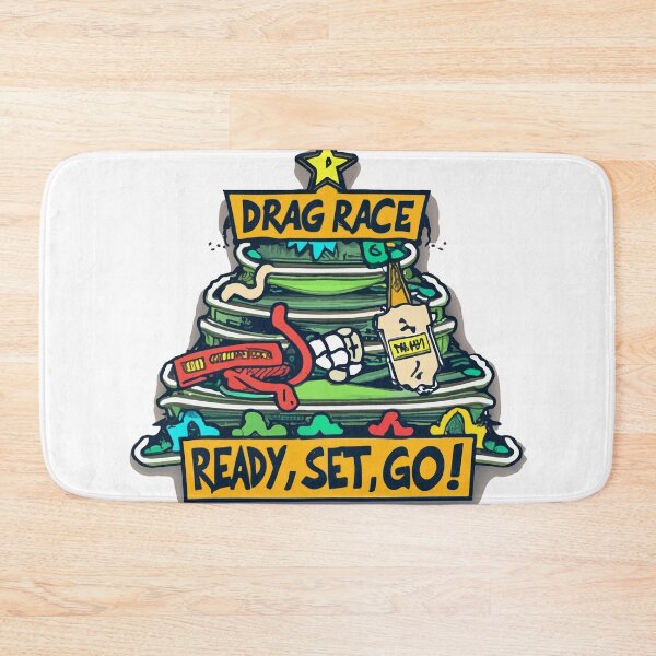 Item preview, Comic Drag Race Christmas Tree Countdown designed and sold by NiftyWrx.