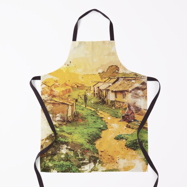 Item preview, African village Art Painting designed and sold by Wolagno.