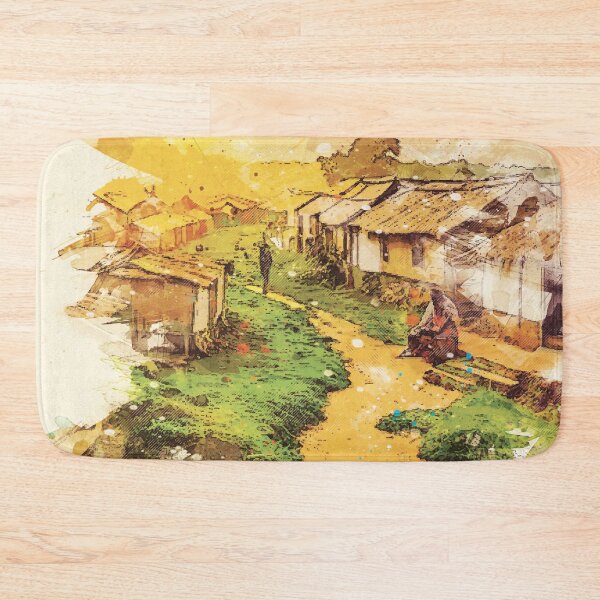 Item preview, African village Art Painting designed and sold by Wolagno.