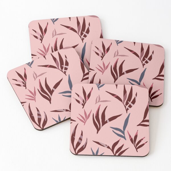 Item preview, modern abstract leaves pattern 3 designed and sold by AlessandraWood.
