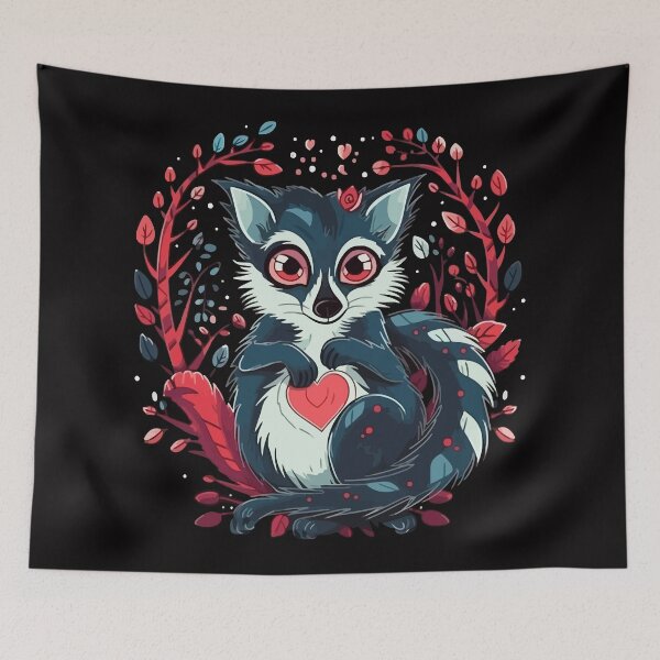 Item preview, Lemur Valentine designed and sold by creativellashop.
