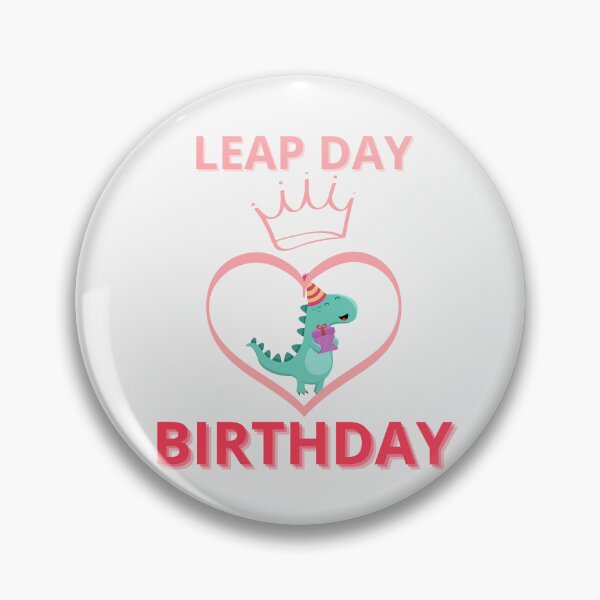Item preview, Leap day birthday Dinosaur designed and sold by NexCreation.