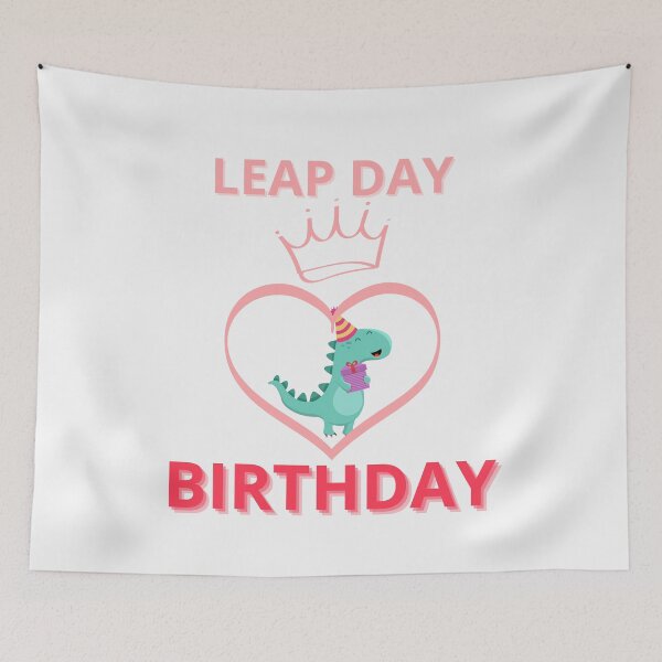 Item preview, Leap day birthday Dinosaur designed and sold by NexCreation.