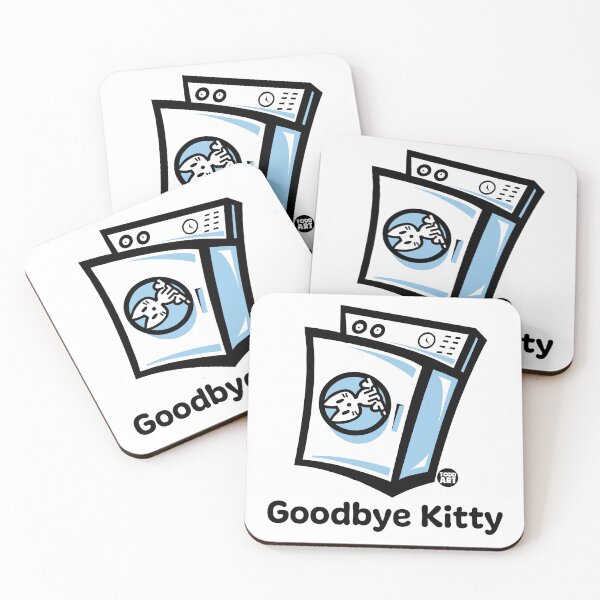 Item preview, GOODBYE KITTY - WASHING MACHINE designed and sold by TODD GOLDMAN.