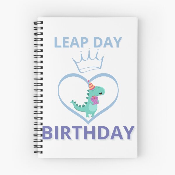 Item preview, Leap day birthday Dinosaur blue designed and sold by NexCreation.