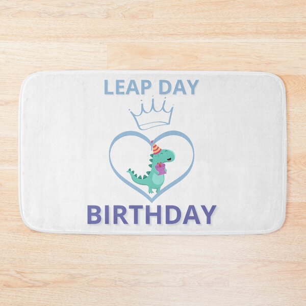 Item preview, Leap day birthday Dinosaur blue designed and sold by NexCreation.
