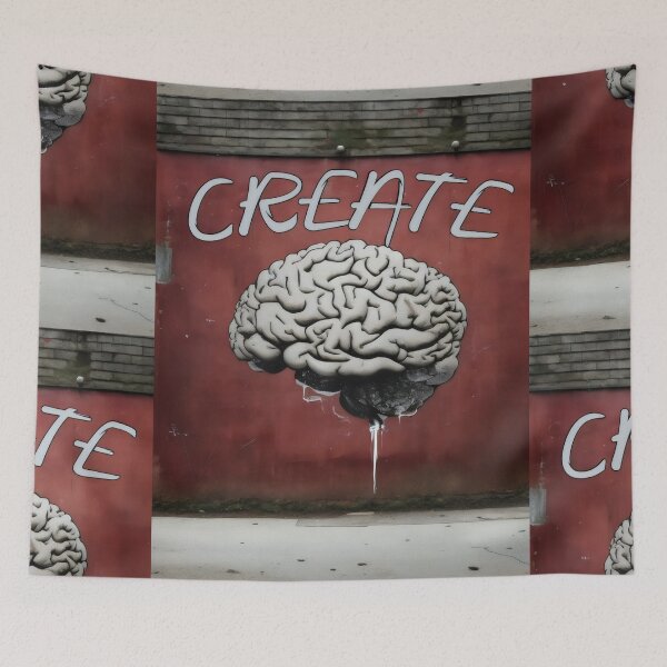 Item preview, Graffiti Brain: Create in Bansky Style" designed and sold by MillennialVibe.