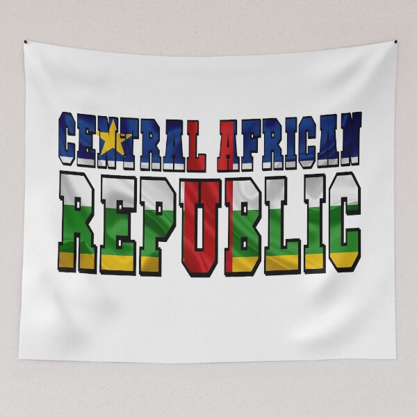 Item preview, Central African Republic Country Flag Typography designed and sold by TravelWish.