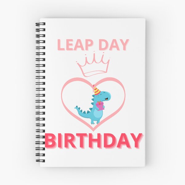 Item preview, Leap day birthday Dinosaur blue pink designed and sold by NexCreation.