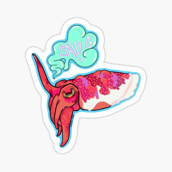 Item preview, Cool as a Cuttlefish designed and sold by SaltyG-Designs.