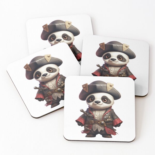 Item preview, Kawaii Panda Pirate designed and sold by KawaiiArtStyle.
