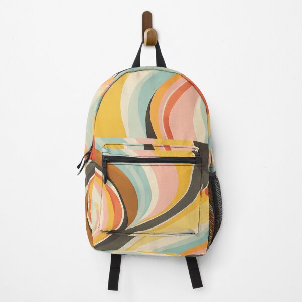 Item preview, Colorful Retro Style Curved Waves designed and sold by GrinGalore.