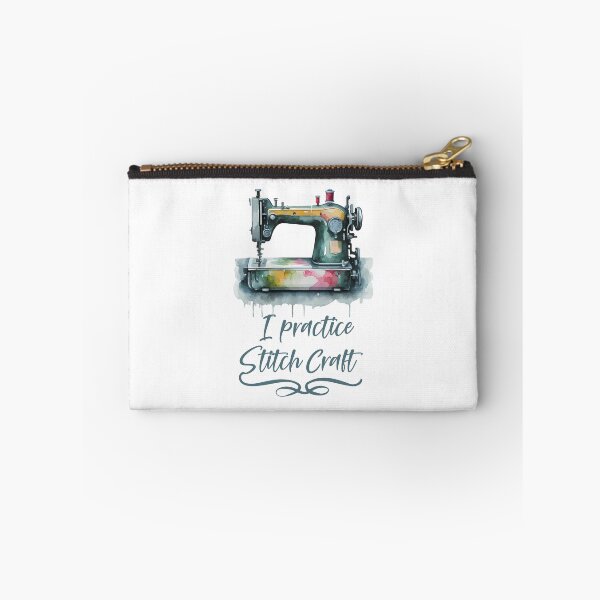 Item preview, I practice Stitch Craft - watercolor art gift idea for Sewciopaths designed and sold by EmeraldeaArt.