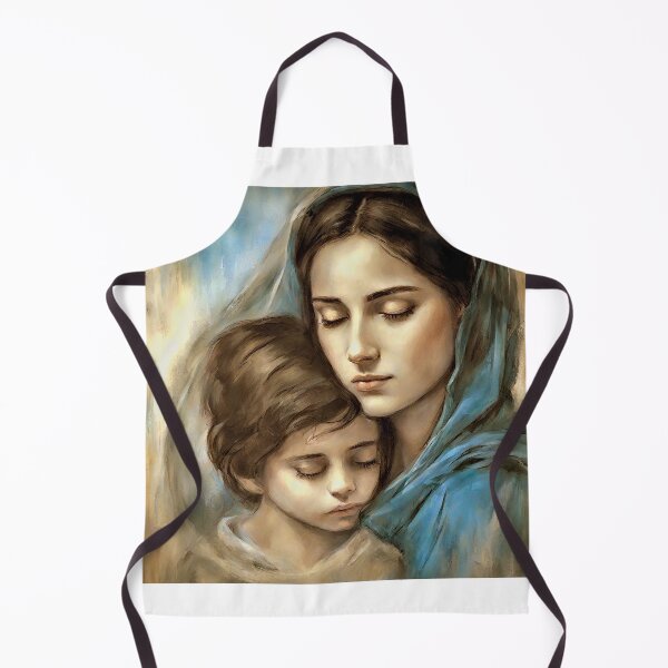 Item preview, pencil sketch with Our Lady and Her son Jesus designed and sold by bogfl.