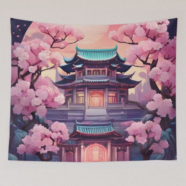 Item preview, Japanese Palace designed and sold by DemureArtsy.