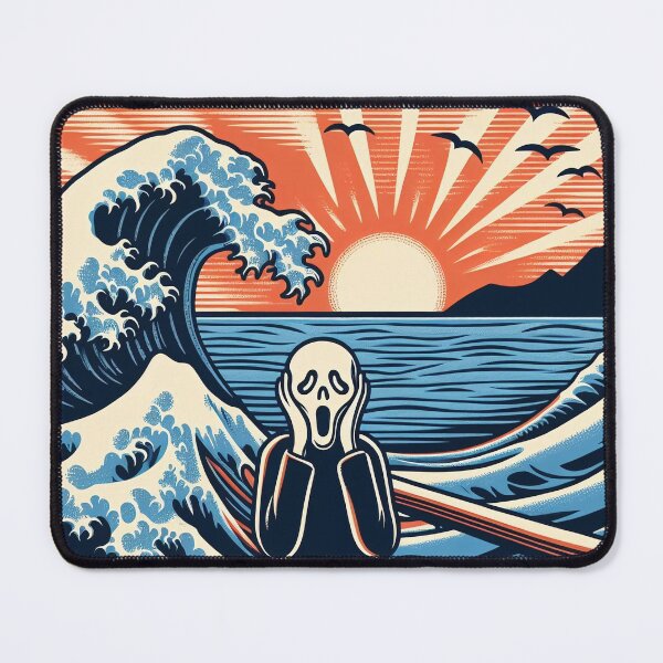Item preview, The Great Scream off Kanagawa designed and sold by ArtFusion-Shop.