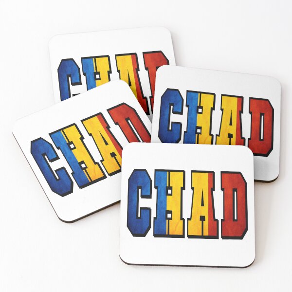 Item preview, Chad Country Flag Typography designed and sold by TravelWish.