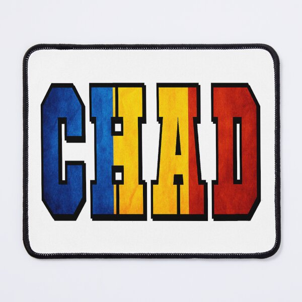 Item preview, Chad Country Flag Typography designed and sold by TravelWish.