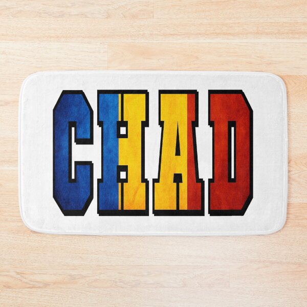 Item preview, Chad Country Flag Typography designed and sold by TravelWish.
