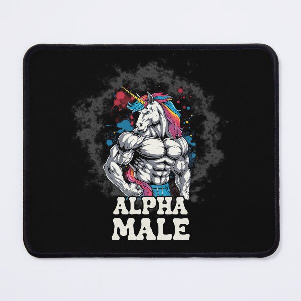 Item preview, Alpha Male Unicorn Funny Sarcastic Quotes Witty Jokes designed and sold by Chmielayka.