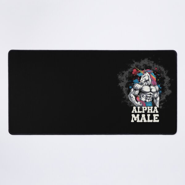 Item preview, Alpha Male Unicorn Funny Sarcastic Quotes Witty Jokes designed and sold by Chmielayka.